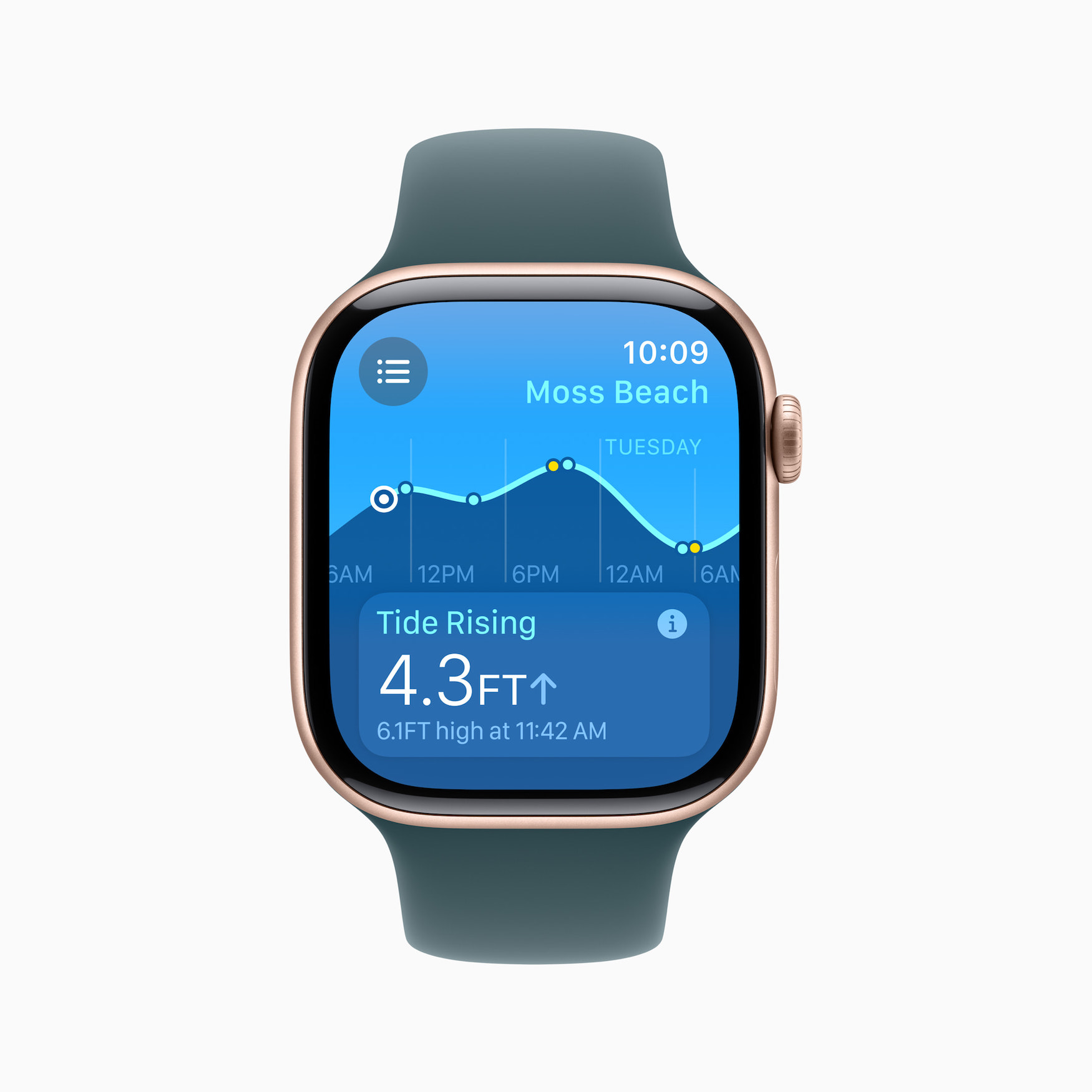 Apple Watch Series 10 Tides app information